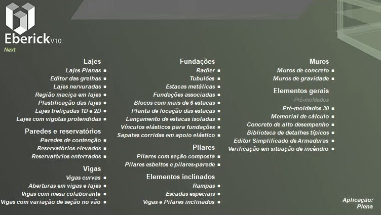 Eberick V10 Next Plena