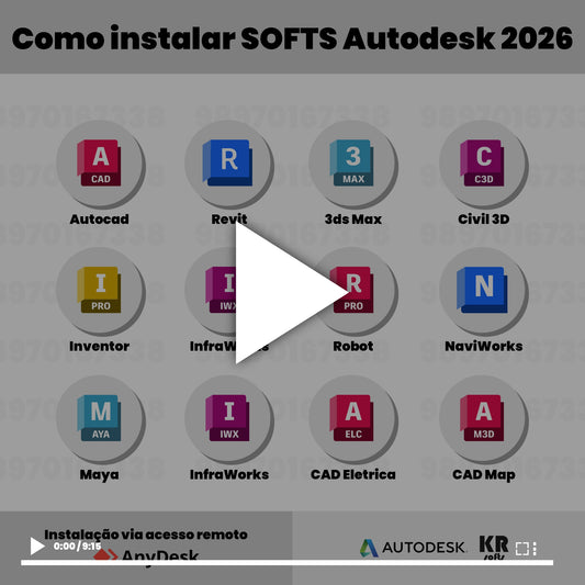 Como instalar softwares da Autodesk 2026

